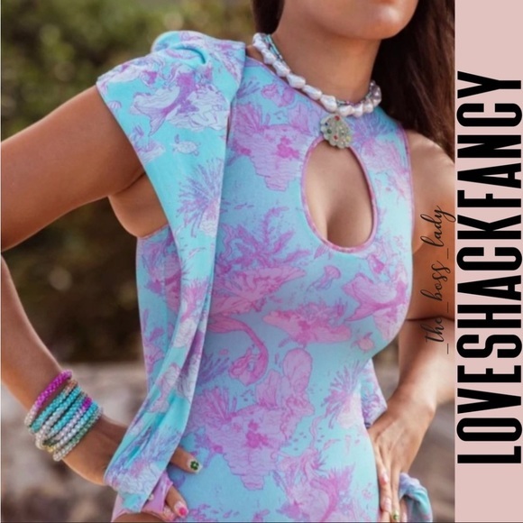 NWT LoveShackFancy swimsuit Medium one piece bodysuit swimwear bikini - Picture 3 of 6